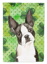Load image into Gallery viewer, Shamrocks Boston Terrier Garden Flag - Outdoor Decorative Yard Flag CK1812GF