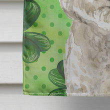 Load image into Gallery viewer, Shamrocks Bichon Frise Flag Canvas House Size CK1814CHF