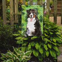 Load image into Gallery viewer, Shamrocks Bernese Mountain Dog Garden Flag - Outdoor Decorative Yard Flag CK1815GF