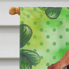Load image into Gallery viewer, Shamrocks Basset Hound Flag Canvas House Size CK1816CHF