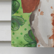 Load image into Gallery viewer, Shamrocks Basset Hound Flag Canvas House Size CK1816CHF