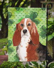 Load image into Gallery viewer, Shamrocks Basset Hound Garden Flag - Outdoor Decorative Yard Flag CK1816GF