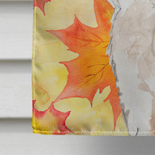 Load image into Gallery viewer, Fall Leaves Wheaten Terrier Flag Canvas House Size CK1820CHF