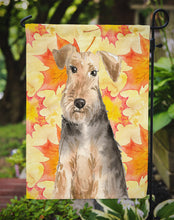 Load image into Gallery viewer, Fall Leaves Welsh Terrier Garden Flag - Outdoor Decorative Yard Flag CK1821GF