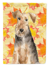Load image into Gallery viewer, Fall Leaves Welsh Terrier Garden Flag - Outdoor Decorative Yard Flag CK1821GF