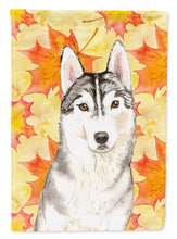 Load image into Gallery viewer, Fall Leaves Siberian Husky Garden Flag - Outdoor Decorative Yard Flag CK1824GF