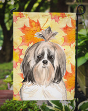 Load image into Gallery viewer, Fall Leaves Shih Tzu Garden Flag - Outdoor Decorative Yard Flag CK1826GF
