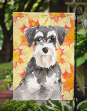Load image into Gallery viewer, Fall Leaves Schnauzer #2 Garden Flag - Outdoor Decorative Yard Flag CK1833GF