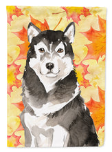 Load image into Gallery viewer, Fall Leaves Alaskan Malamute Garden Flag - Outdoor Decorative Yard Flag CK1835GF