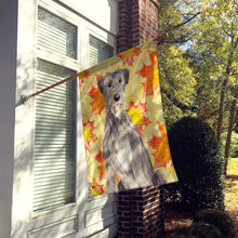 Load image into Gallery viewer, Fall Leaves Irish Wolfhound Flag Canvas House Size CK1839CHF