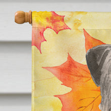 Load image into Gallery viewer, Fall Leaves Irish Wolfhound Flag Canvas House Size CK1839CHF