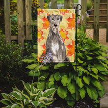 Load image into Gallery viewer, Fall Leaves Irish Wolfhound Garden Flag - Outdoor Decorative Yard Flag CK1839GF
