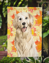 Load image into Gallery viewer, Fall Leaves Golden Retriever Garden Flag - Outdoor Decorative Yard Flag CK1841GF