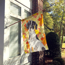 Load image into Gallery viewer, Fall Leaves English Pointer Flag Canvas House Size CK1843CHF