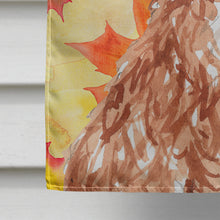 Load image into Gallery viewer, Fall Leaves Cavapoo Flag Canvas House Size CK1844CHF