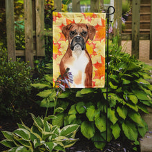 Load image into Gallery viewer, Fall Leaves Boxer Garden Flag - Outdoor Decorative Yard Flag CK1847GF