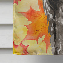 Load image into Gallery viewer, Fall Leaves Bouvier des Flandres Flag Canvas House Size CK1848CHF