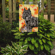 Load image into Gallery viewer, Fall Leaves Bouvier des Flandres Garden Flag - Outdoor Decorative Yard Flag CK1848GF