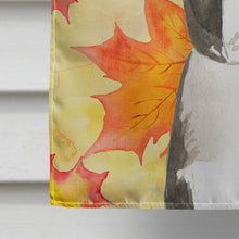 Load image into Gallery viewer, Fall Leaves Boston Terrier Flag Canvas House Size CK1849CHF