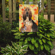 Load image into Gallery viewer, Fall Leaves Bloodhound Garden Flag - Outdoor Decorative Yard Flag CK1850GF