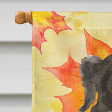 Load image into Gallery viewer, Fall Leaves Bernese Mountain Dog Flag Canvas House Size CK1852CHF