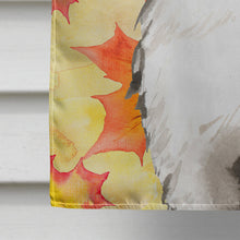 Load image into Gallery viewer, Fall Leaves Bernese Mountain Dog Flag Canvas House Size CK1852CHF