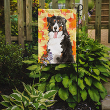 Load image into Gallery viewer, Fall Leaves Bernese Mountain Dog Garden Flag - Outdoor Decorative Yard Flag CK1852GF