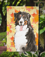 Load image into Gallery viewer, Fall Leaves Bernese Mountain Dog Garden Flag - Outdoor Decorative Yard Flag CK1852GF