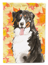 Load image into Gallery viewer, Fall Leaves Bernese Mountain Dog Garden Flag - Outdoor Decorative Yard Flag CK1852GF