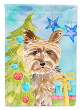 Load image into Gallery viewer, Christmas Tree Yorkie Yorkshire Terrier Flag Canvas House Size CK1854CHF