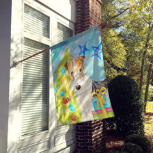Load image into Gallery viewer, Christmas Tree Fox Terrier Flag Canvas House Size CK1855CHF