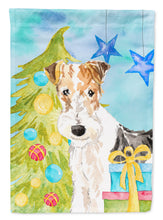 Load image into Gallery viewer, Christmas Tree Fox Terrier Flag Canvas House Size CK1855CHF