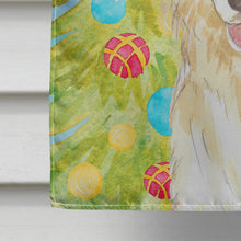 Load image into Gallery viewer, Christmas Tree White Collie Flag Canvas House Size CK1856CHF