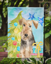 Load image into Gallery viewer, Christmas Tree Welsh Terrier Garden Flag - Outdoor Decorative Yard Flag CK1858GF