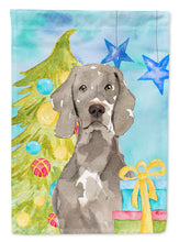 Load image into Gallery viewer, Christmas Tree Weimaraner Flag Canvas House Size CK1859CHF