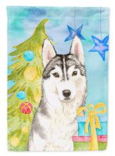 Load image into Gallery viewer, Christmas Tree Siberian Husky Flag Canvas House Size CK1861CHF