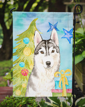 Load image into Gallery viewer, Christmas Tree Siberian Husky Garden Flag - Outdoor Decorative Yard Flag CK1861GF