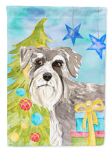 Load image into Gallery viewer, Christmas Tree Schnauzer #1 Flag Canvas House Size CK1866CHF