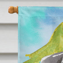 Load image into Gallery viewer, Christmas Tree Schnauzer #2 Flag Canvas House Size CK1870CHF
