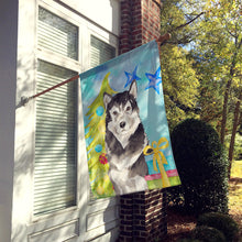 Load image into Gallery viewer, Christmas Tree Alaskan Malamute Flag Canvas House Size CK1872CHF