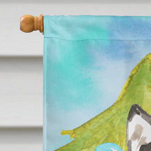 Load image into Gallery viewer, Christmas Tree Alaskan Malamute Flag Canvas House Size CK1872CHF