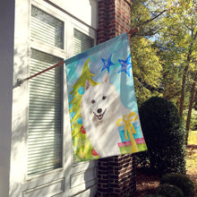 Load image into Gallery viewer, Christmas Tree Japanese Spitz Flag Canvas House Size CK1875CHF