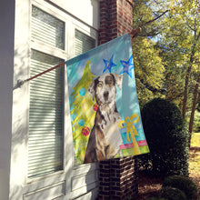 Load image into Gallery viewer, Christmas Tree Catahoula Leopard Dog Flag Canvas House Size CK1882CHF