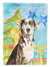 Load image into Gallery viewer, Christmas Tree Catahoula Leopard Dog Flag Canvas House Size CK1882CHF