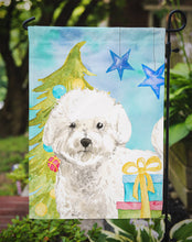 Load image into Gallery viewer, Christmas Tree Bichon Frise Garden Flag - Outdoor Decorative Yard Flag CK1888GF