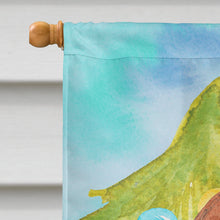 Load image into Gallery viewer, Christmas Tree Basset Hound Flag Canvas House Size CK1890CHF