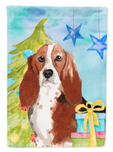 Load image into Gallery viewer, Christmas Tree Basset Hound Garden Flag - Outdoor Decorative Yard Flag CK1890GF