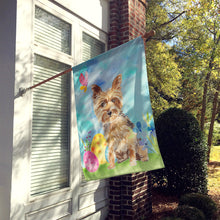Load image into Gallery viewer, Easter Eggs Yorkie Yorkshire Terrier Flag Canvas House Size CK1891CHF