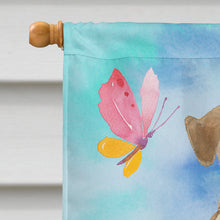 Load image into Gallery viewer, Easter Eggs Welsh Terrier Flag Canvas House Size CK1895CHF