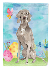 Load image into Gallery viewer, Easter Eggs Weimaraner Flag Canvas House Size CK1896CHF